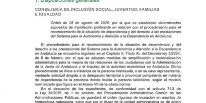 nueva orden dependencia